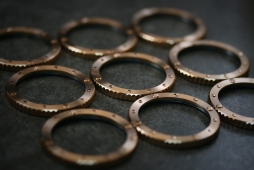 Close up of the Nethuns Bronze bezel